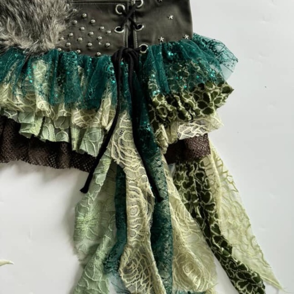Unique grunge fairycore skirt - Picture 2 of 4